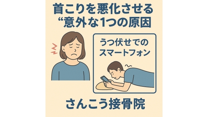 尾張旭市　鍼灸接骨院　【首こりを悪化させる“意外な原因”とは？】