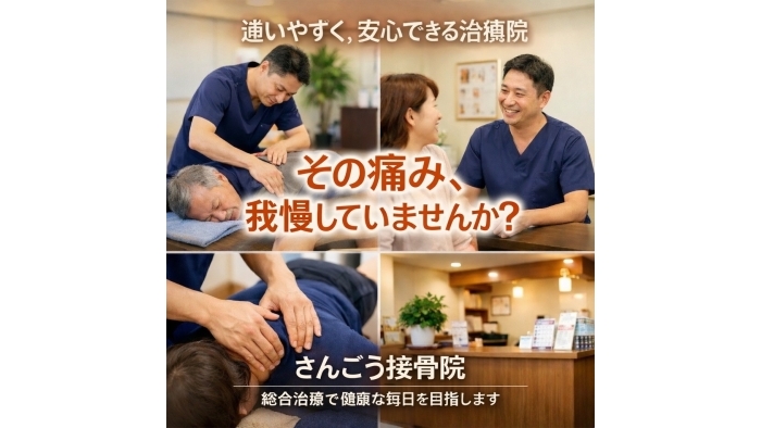 尾張旭市　鍼灸接骨院　「年齢のせいだから仕方ない…」 そう思いながら痛みを我慢していませんか？
