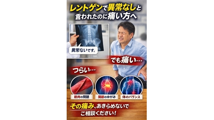 尾張旭市　鍼灸接骨院　レントゲンで「異常なし」と言われたのに 腰や肩の痛みが続いていませんか？