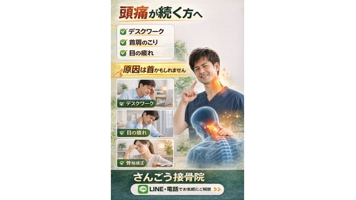 尾張旭市　鍼灸接骨院　頭痛が続いていませんか？